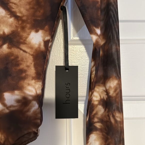 Monroe Bodysuit in Brown Tie Dye - Picture 5 of 14